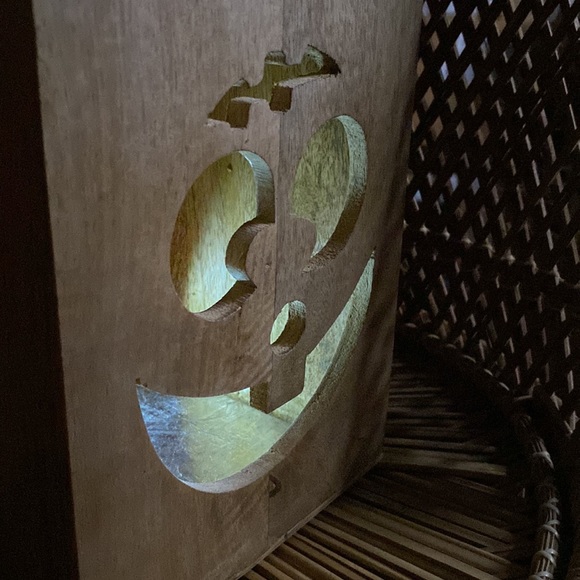 Creepy and Cute Solid Wood Frankenstein’s Monster Rope Handled Kooky Luminary 🎃 - Picture 13 of 16